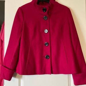 Apostrophe Pink wool peacoat